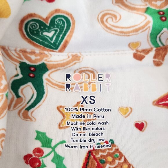 Roller Rabbit Gingerbread Party Pajamas Set - XS - Picture 11 of 15